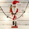Ornativity Christmas Gift Santa Nutcracker – Red and White Wooden Nutcracker Santa Man in Traditional Santa Attire with a Bag of Gold Wrapped Gifts Over His Shoulder and a List of Names in Hand